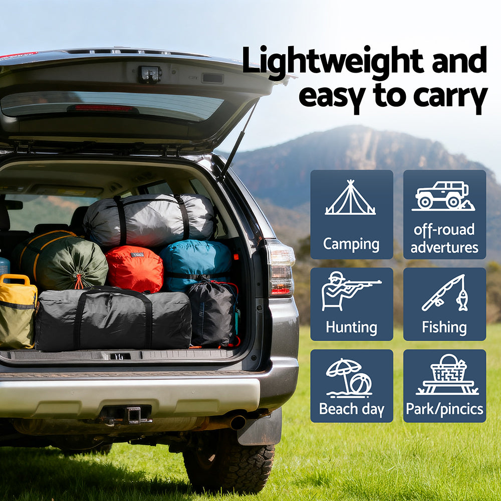 Weisshorn Camping Tent Car SUV Rear Hatchback Tents Canopy Portable Outdoor Family Black XFEL-TENT-CAR-BK