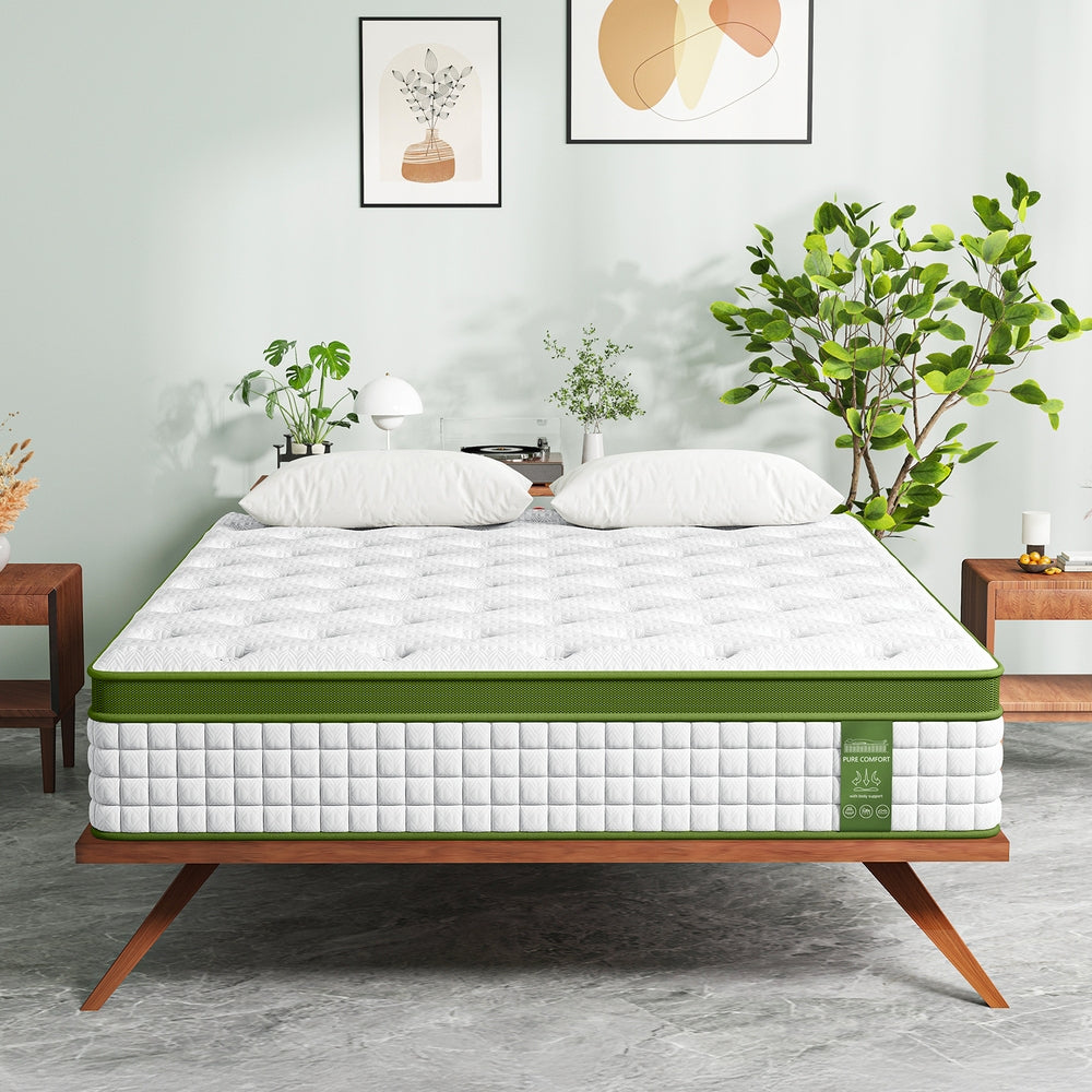 BedStory Double 30cm Hybrid Mattress Cooling Gel Memory Foam 5 Zone Pocket Spring Bed Temperature Regulating XFGH-MA-D-PC-30-D-WH