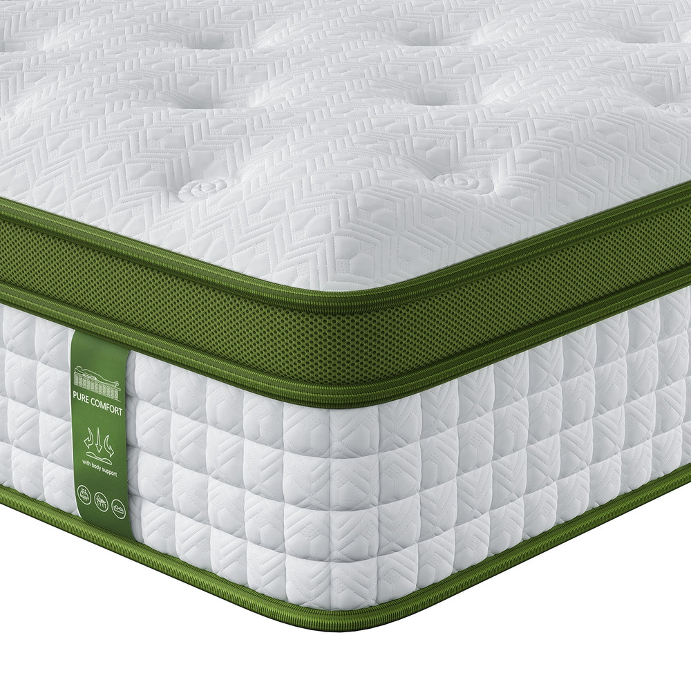 BedStory Queen 30cm Hybrid Mattress Cooling Gel Memory Foam 5 Zone Pocket Spring Bed Temperature Regulating XFGH-MA-D-PC-30-Q-WH