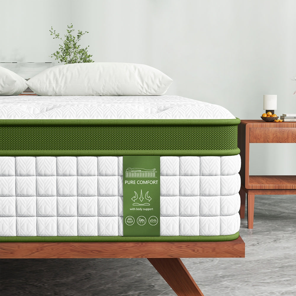 BedStory Single 30cm Hybrid Mattress Cooling Gel Memory Foam 5 Zone Pocket Spring Bed Temperature Regulating XFGH-MA-D-PC-30-S-WH