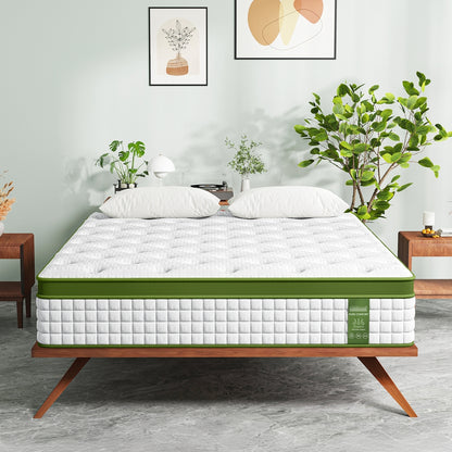 BedStory Single 30cm Hybrid Mattress Cooling Gel Memory Foam 5 Zone Pocket Spring Bed Temperature Regulating XFGH-MA-D-PC-30-S-WH