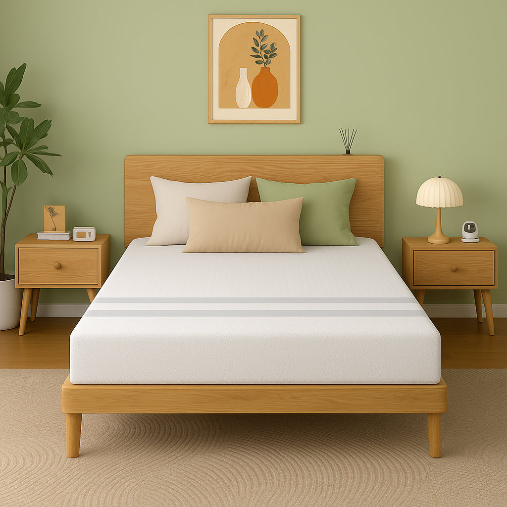 20cm Double Reversible Gel Memory Foam Mattress BedStory Medium Soft & Firm XFGH-MA-G-MF-20-D-WH