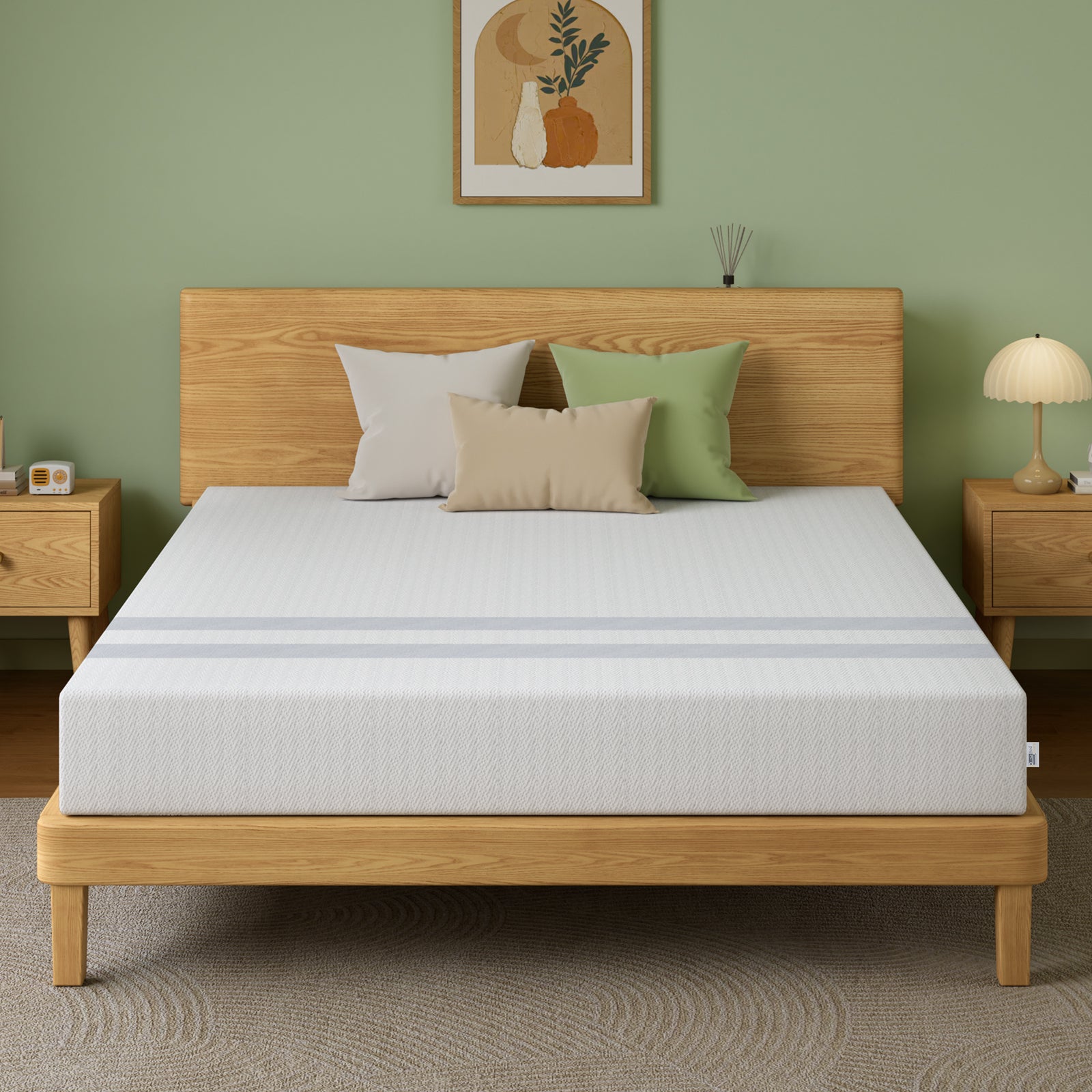 20cm King Reversible Gel Memory Foam Mattress BedStory Medium Soft & Firm XFGH-MA-G-MF-20-K-WH
