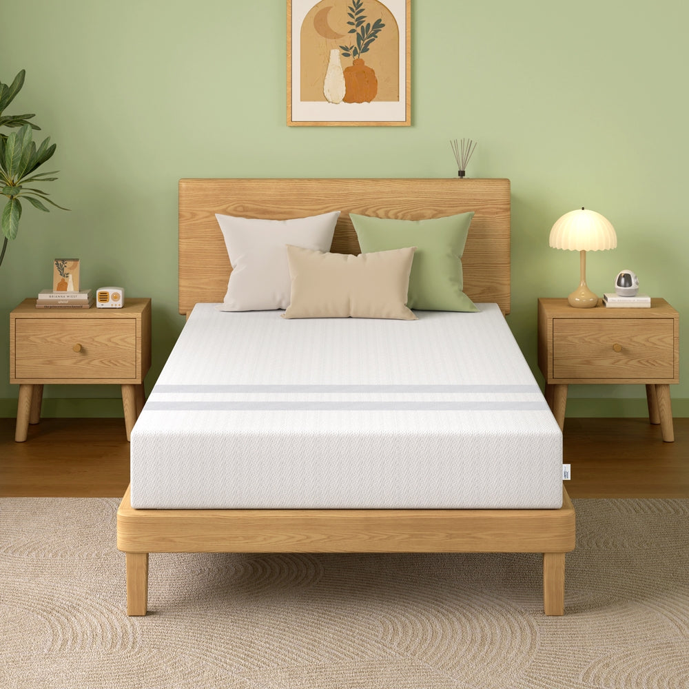 20cm King Single Reversible Gel Memory Foam Mattress BedStory Medium Soft & Firm XFGH-MA-G-MF-20-KS-WH