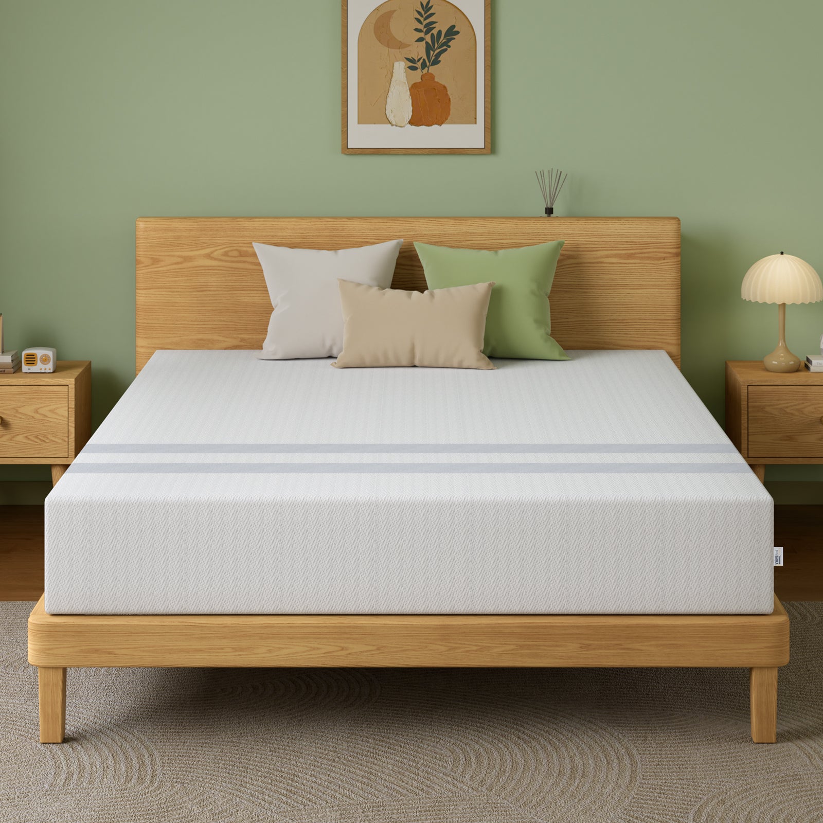 25cm Double Reversible Gel Memory Foam Mattress BedStory Medium & Firm XFGH-MA-H-MF-25-D-WH