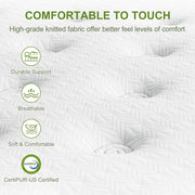 BedStory 34cm Single Latex Hybrid Mattress Medium Firm - 5 Zone Pocket Spring Bed for Pressure Relief Motion XFGH-MA-I-PC-34-S-GY