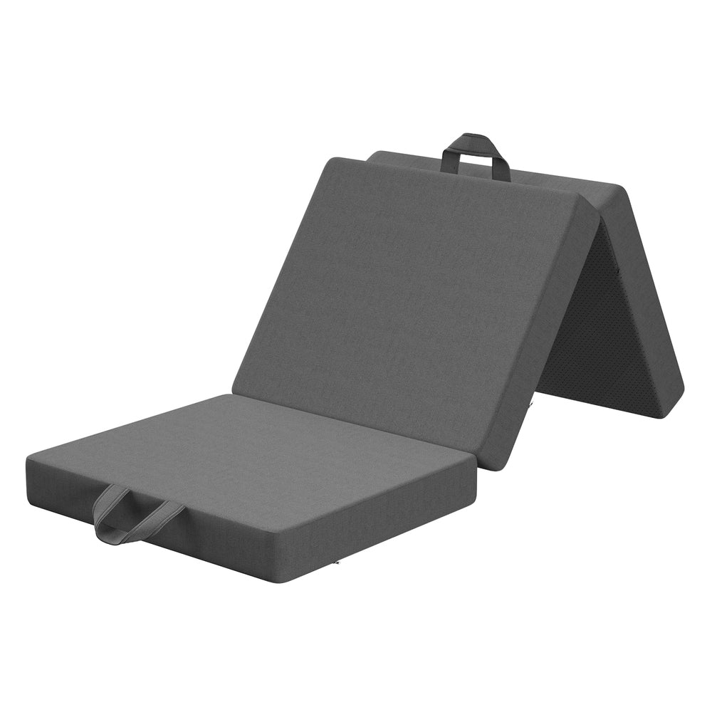 10cm Small Single BedStory 3-Fold Mattress Folding Foam Bed Washable Cover, 180x70cm XFGH-MA-K-FD-10-SS-GY