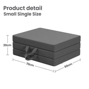 10cm Small Single BedStory 3-Fold Mattress Folding Foam Bed Washable Cover, 180x70cm XFGH-MA-K-FD-10-SS-GY