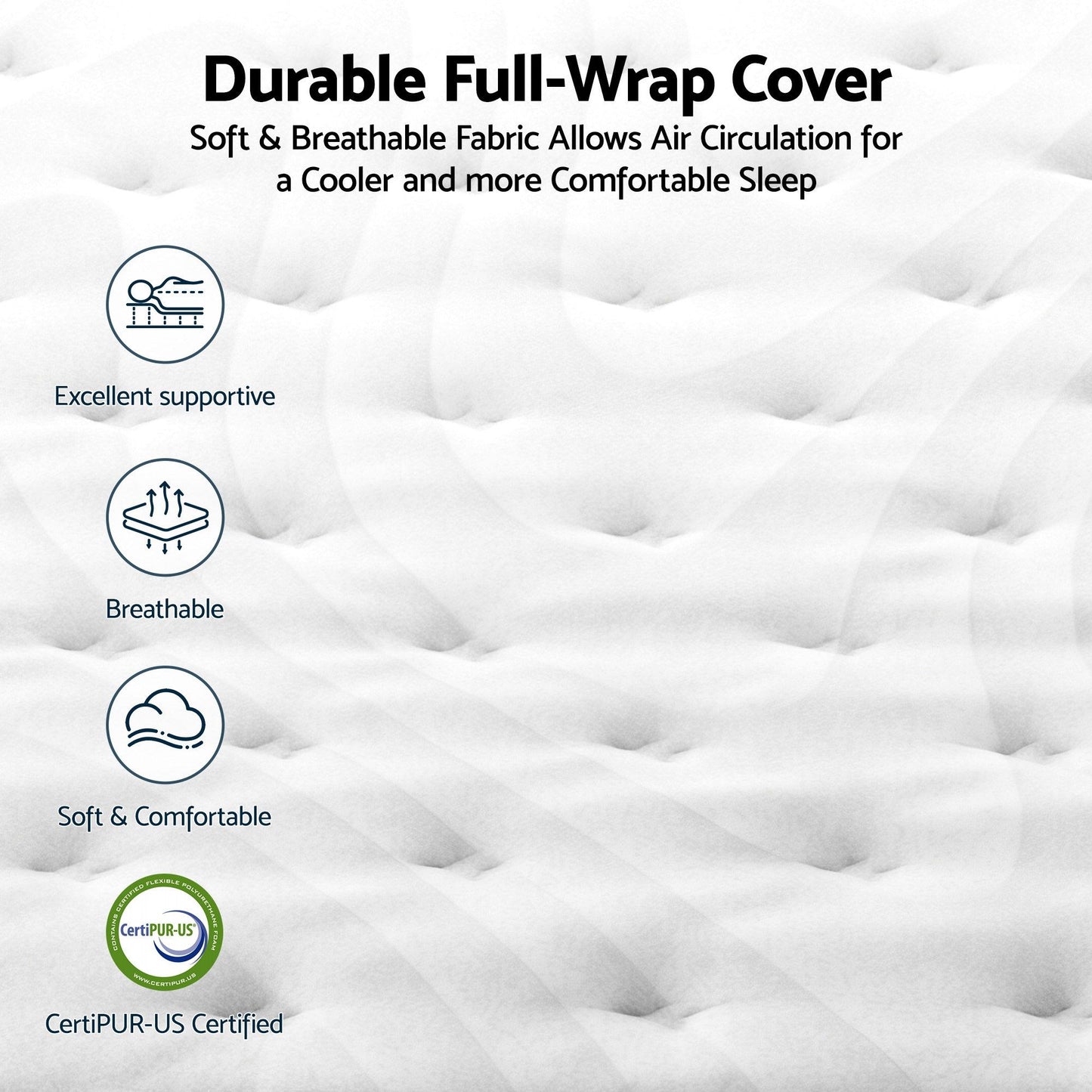 RoomSense Queen Mattress , 30cm Medium Firm Hybrid Mattress with Latex Lumbar Support for Back Pain Relief , Pocket Spring Mattress Queen Size in a Box