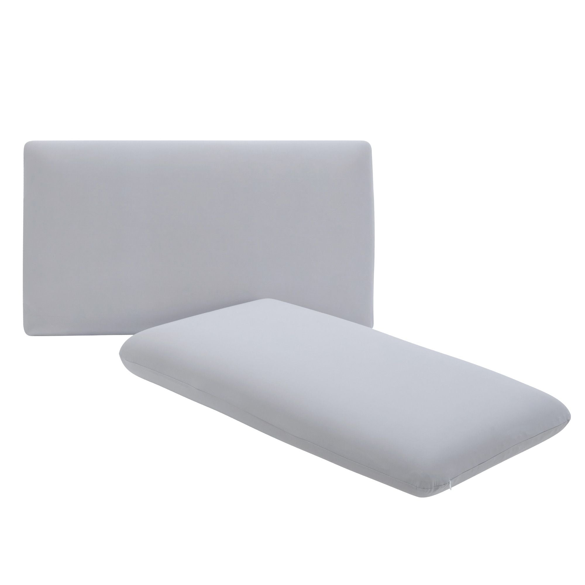 ROOMSENSE Cooling Memory Foam Pillows for Sleeping, Anti-Clumping Solid Core Bed Pillows for Hot Sleepers, Supportive Side Sleeper Pillow, Washable Cover Queen Size Set of 2, 70x40x10cm