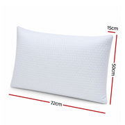 RoomSense Cooling Memory Foam Pillow Pillows 1 Pack, Anti-Flattening Bed Pillows for Hot Sleepers, Adjustable XFKF-PL-1169R-WH