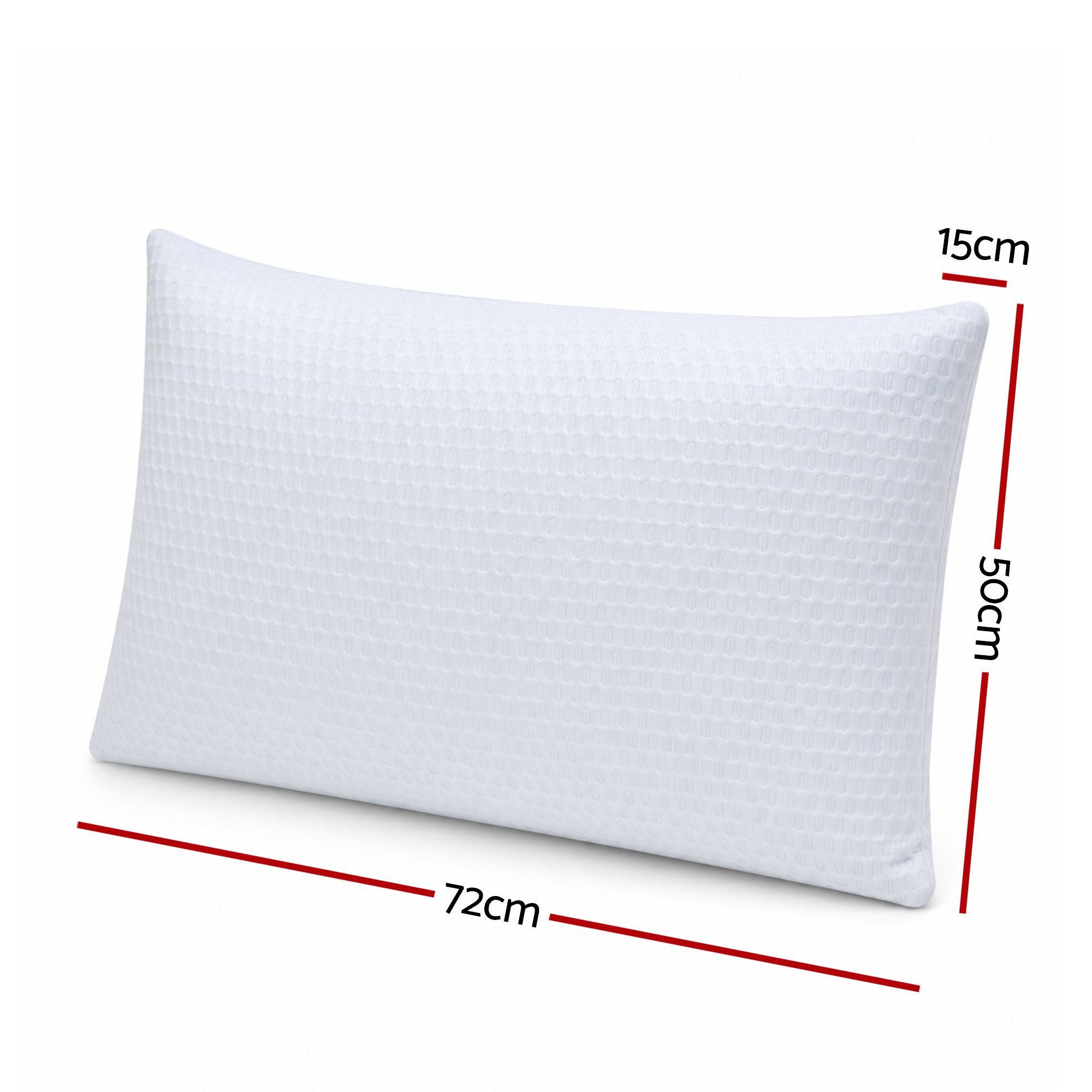 RoomSense Cooling Memory Foam Pillow Pillows 1 Pack, Anti-Flattening Bed Pillows for Hot Sleepers, Adjustable XFKF-PL-1169R-WH