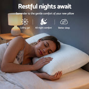 RoomSense Cooling Memory Foam Pillow Pillows 1 Pack, Anti-Flattening Bed Pillows for Hot Sleepers, Adjustable XFKF-PL-1169R-WH