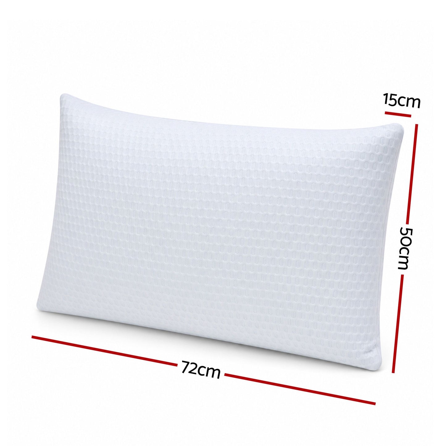 ROOMSENSE Cooling Memory Foam Pillow 2 Pack, Anti-Flattening Bed Pillows for Hot Sleepers, Adjustable Shredded Gel Side Sleeper Pillow for Neck Support, Washable Cover, 72x50x15cm