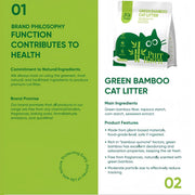 PurrHaven Bamboo Clumping Cat & Kitty Litter, 7.5kg (3 Pack),Dust Free,Natural Flusable,Easy to Clean,Odour XFPH-CL-BM-3GR