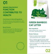 PurrHaven Bamboo Clumping Cat & Kitty Litter, 15kg (6 Pack),Dust Free,Natural Flusable,Easy to Clean,Odour XFPH-CL-BM-GR