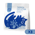 PurrHaven Tapioca Clumping Cat & Kitty Litter, 7.5kg (3 Pack),Dust Free,Multi-Cat,Easy to Clean,Odour XFPH-CL-TP-3BU