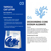 PurrHaven Tapioca Clumping Cat & Kitty Litter, 7.5kg (3 Pack),Dust Free,Multi-Cat,Easy to Clean,Odour XFPH-CL-TP-3BU