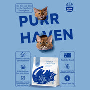 PurrHaven Tapioca Clumping Cat & Kitty Litter, 30kg (12 Pack),Dust Free,Plant-Based,Easy to Clean,Odour XFPH-CL-TP-BUX2