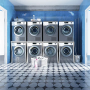 Dryer Stand Over Front Loading Washing Machine, 100kg Heavy Duty Steel Stacking Kit, 102x67x60cm Space Saving XFYA-DS-WH