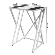 Dryer Stand Over Front Loading Washing Machine, 100kg Heavy Duty Steel Stacking Kit, 102x67x60cm Space Saving XFYA-DS-WH