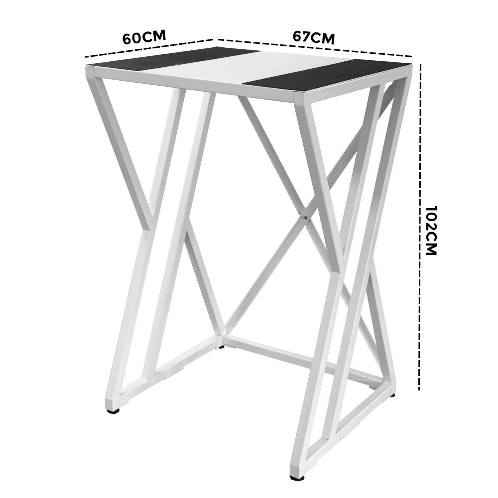 Dryer Stand Over Front Loading Washing Machine, 100kg Heavy Duty Steel Stacking Kit, 102x67x60cm Space Saving XFYA-DS-WH