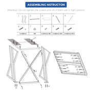 Dryer Stand Over Front Loading Washing Machine, 100kg Heavy Duty Steel Stacking Kit, 102x67x60cm Space Saving XFYA-DS-WH