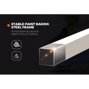 Dryer Stand Over Front Loading Washing Machine, 100kg Heavy Duty Steel Stacking Kit, 102x67x60cm Space Saving XFYA-DS-WH