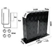 Alpen Outdoor Base 2mm Aluminum Diesel Heater Fuel Tank Cover, Heavy Duty Protective Guard for 10L 15L Tanks, XFYA-TC-L-BK