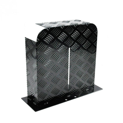 Alpen Outdoor Base 2mm Aluminum Diesel Heater Fuel Tank Cover, Heavy Duty Protective Guard for 10L 15L Tanks, XFYA-TC-LR-BK