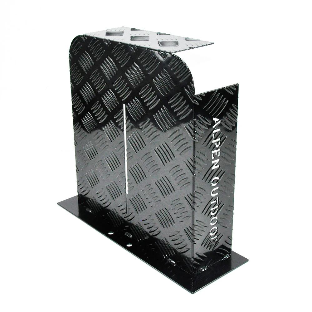 Alpen Outdoor Base 2mm Aluminum Diesel Heater Fuel Tank Cover, Heavy Duty Protective Guard for 10L 15L Tanks, XFYA-TC-LR-BK