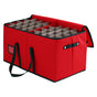 Jingle Jollys Christmas Baubles Storage Box 128 Slots Decor Ornaments Container XM-BAUBLES-BAG-128SLOT-RD