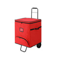 Jingle Jollys Christmas Baubles Storage Cart Roller 125 Dividers XM-BAUBLES-BAG-RD-ROLLER