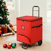 Jingle Jollys Christmas Baubles Storage Cart Roller 125 Dividers XM-BAUBLES-BAG-RD-ROLLER
