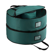 Jingle Jollys Christmas Garland Wreath Storage Bag 2-Tier Ornaments Holder 60cm XM-GAR-WRE-2T-BAG