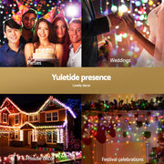 32M Christmas Lights Icicle Light 960 LED Multi-coloured Jingle Jollys XM-LED-960-IC-MC-40M-SLA