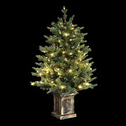 Jingle Jollys Christmas Tree 1.2M LED Potted Xmas Tree Party Decor 8 Light Modes XM-TR-4FT-GR-LED-POT