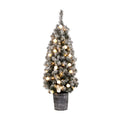 Jingle Jollys Christmas Tree 1.2M Potted Snowy Xmas Tree XM-TR-4FT-GS-LED-POT