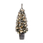 Jingle Jollys Christmas Tree 1.2M Potted Snowy Xmas Tree XM-TR-4FT-GS-LED-POT