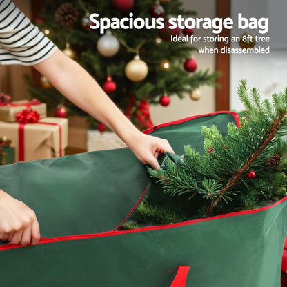 Jingle Jollys Christmas Tree Storage Bag Fits Up to 8ft Tree Xmas Bag Green XM-TR-7FT-BAG-GR