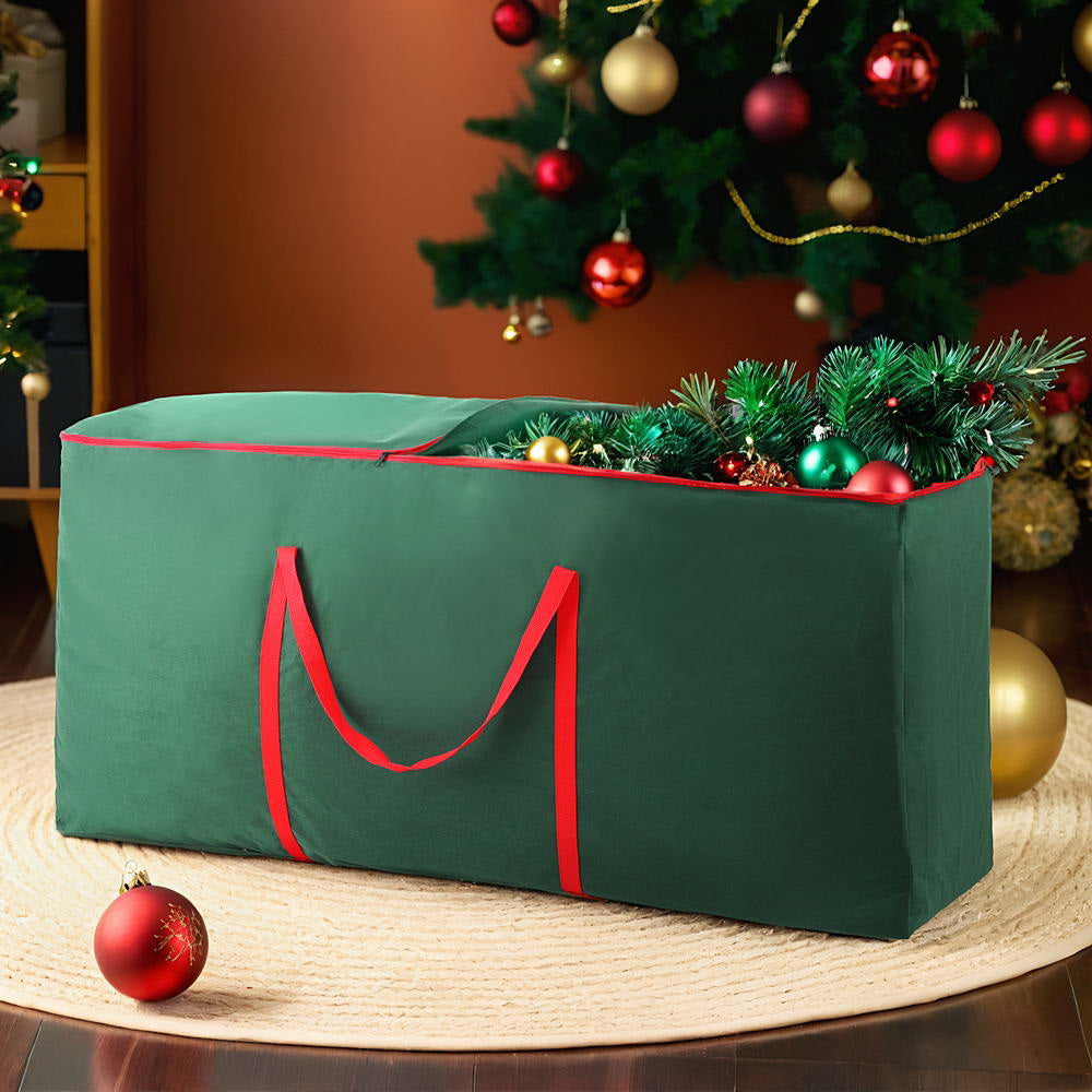 Jingle Jollys Christmas Tree Storage Bag Fits Up to 8ft Tree Xmas Bag Green XM-TR-7FT-BAG-GR