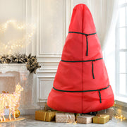 Jingle Jollys Christmas Tree Storage Bag Fits Up to 8ft Tree Xmas Bag Zipper Red XM-TR-8FT-BAG-RD