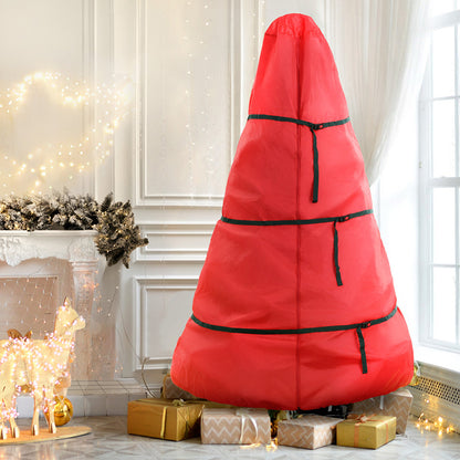 Jingle Jollys Christmas Tree Storage Bag Fits Up to 8ft Tree Xmas Bag Zipper Red XM-TR-8FT-BAG-RD