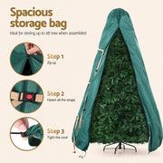 Jingle Jollys Christmas Tree Storage Bag Fits Up to 9ft Tree Xmas Bag Green XM-TR-9FT-BAG-GR