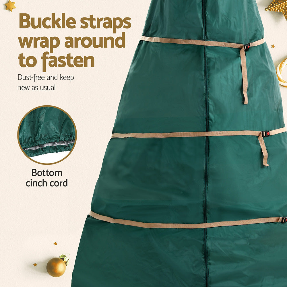 Jingle Jollys Christmas Tree Storage Bag Fits Up to 9ft Tree Xmas Bag Green XM-TR-9FT-BAG-GR