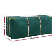 Jingle Jollys Christmas Tree Storage Bag Up to 10ft Visible Handle Wheels Green XM-TR-BAG-3ROLLER-GR