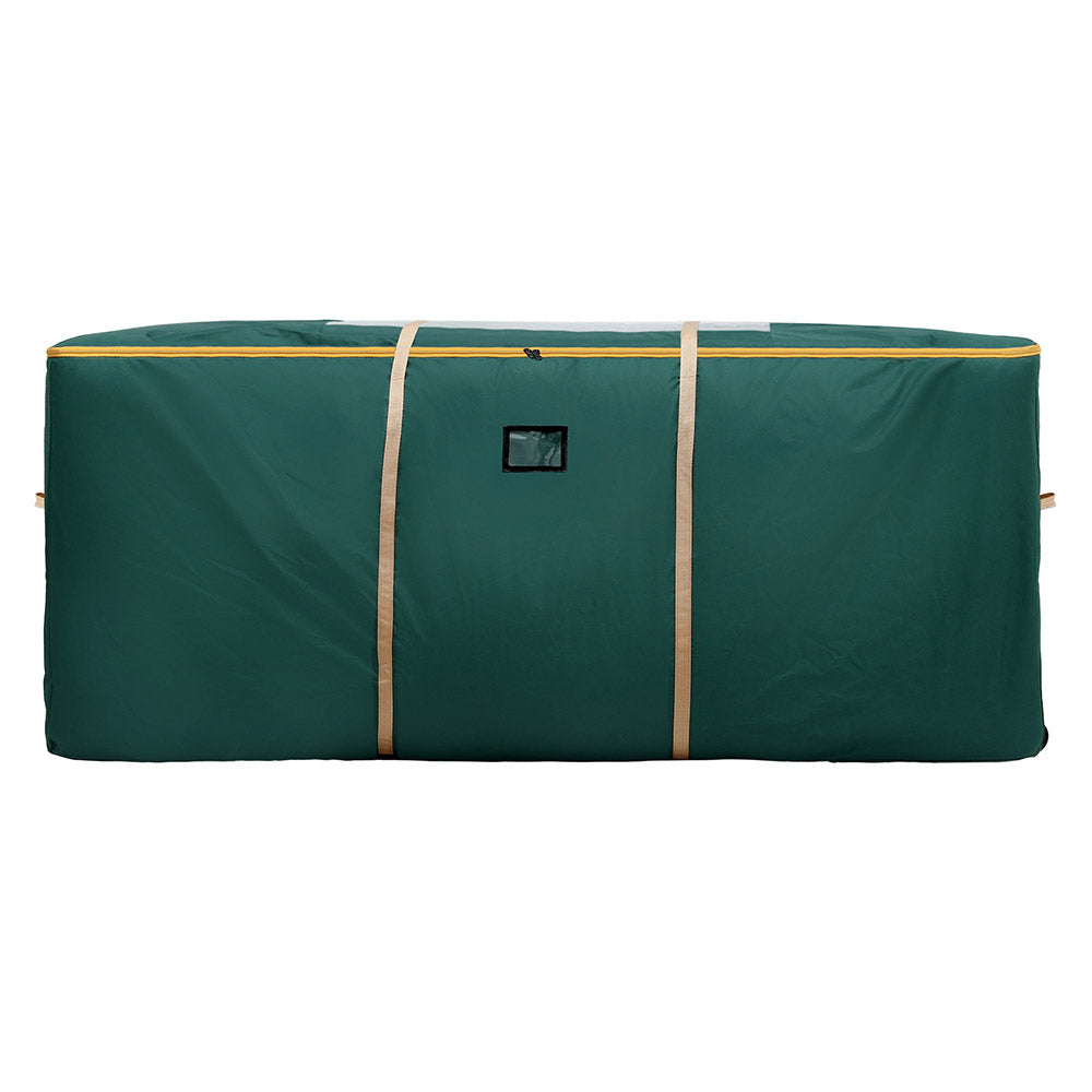Jingle Jollys Christmas Tree Storage Bag Up to 10ft Visible Handle Wheels Green XM-TR-BAG-3ROLLER-GR