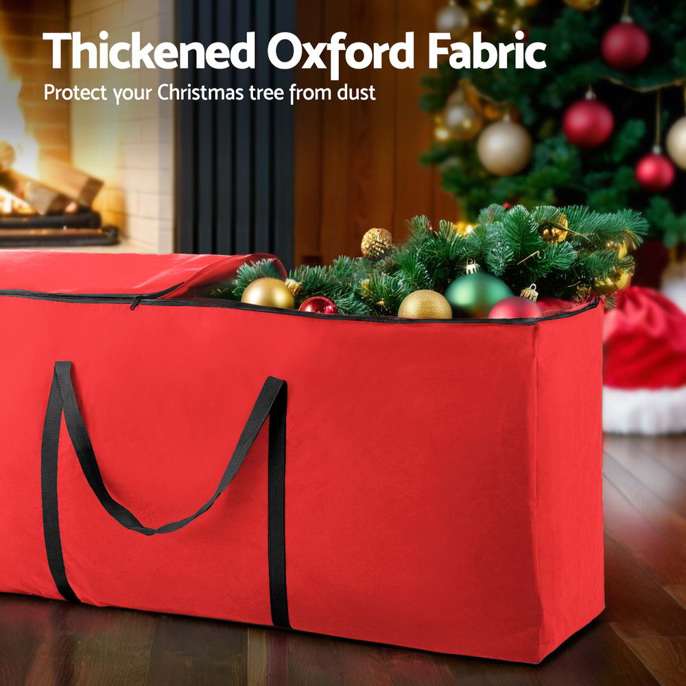 Jingle Jollys Christmas Tree Storage Bag Fits Up to 8ft Tree Xmas Bag Red XM-TR-BAG-RD