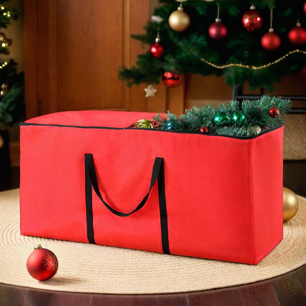 Jingle Jollys Christmas Tree Storage Bag Fits Up to 8ft Tree Xmas Bag Red XM-TR-BAG-RD