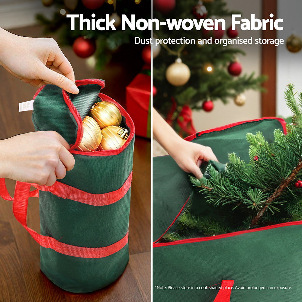 Jingle Jollys Christmas Tree Baubles Storage Bag Set Ornaments Container Box XM-TR-BAUBLES-BAG-COMBO